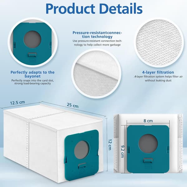 Dammsugarpåsar för Samsung Jet Pro Extra/Complete Extra, 8-pack