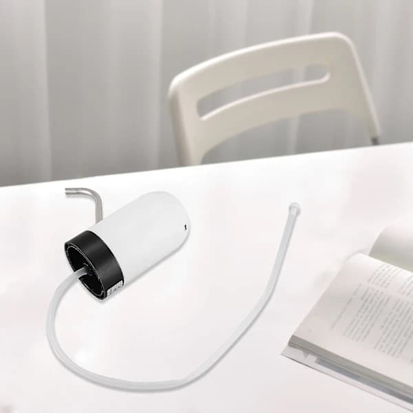 Automatisk vattenflaskpump USB uppladdningsbar bärbar dricksvattendispenser för 2 till 5 gallon flaskor Svart Vit