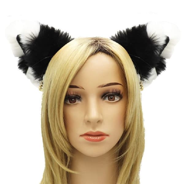 Kattehodeband, kattehodeband, kattehode, anime kattcosplay, revhode cosplay-hodeband for jenter, kvinner og barn (stil 2)
