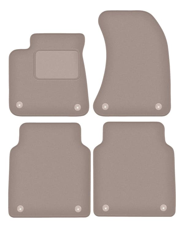 Beige velourmåtter til: Audi A8 D4 LONG (2010-2017)_MGF