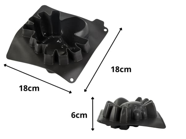 Stor silikonform for edderkoppkake til halloween_MGF