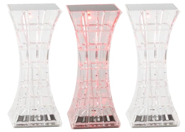 Fjernstyret LED-lampe - Bordlampe Krystal - RGB_MGF
