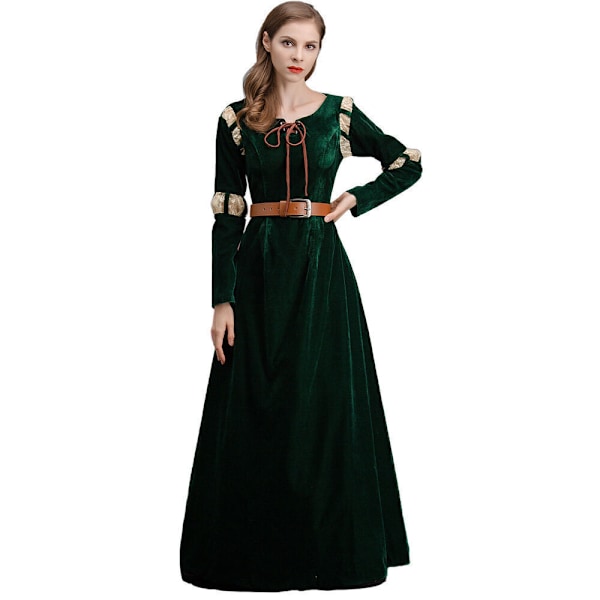 2024 Disney Modig Merida Prinsesse Kjole til Voksne Filmkjole Cosplay Fest S
