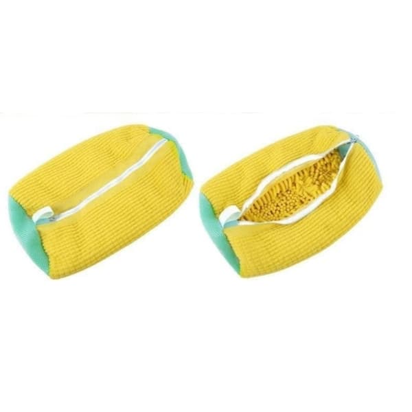 Shoe Laundry Bags 2 pcs Yellow Yellow