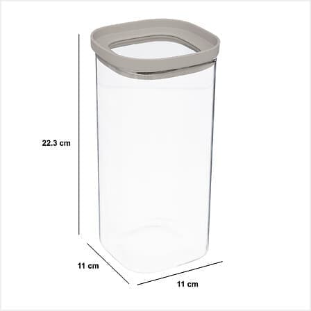 Hermet 1,6 l förvaringsburk med beige lock_MGF