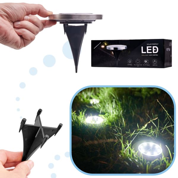 Marklamper med solcelle – 12 stk. LED for hage_MGF