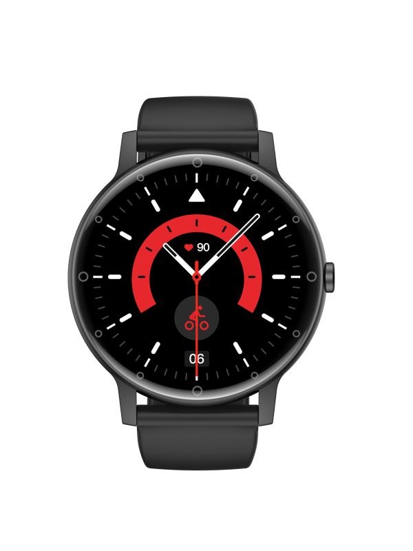 Smartwatch with BT call and many measurement functions Black Black