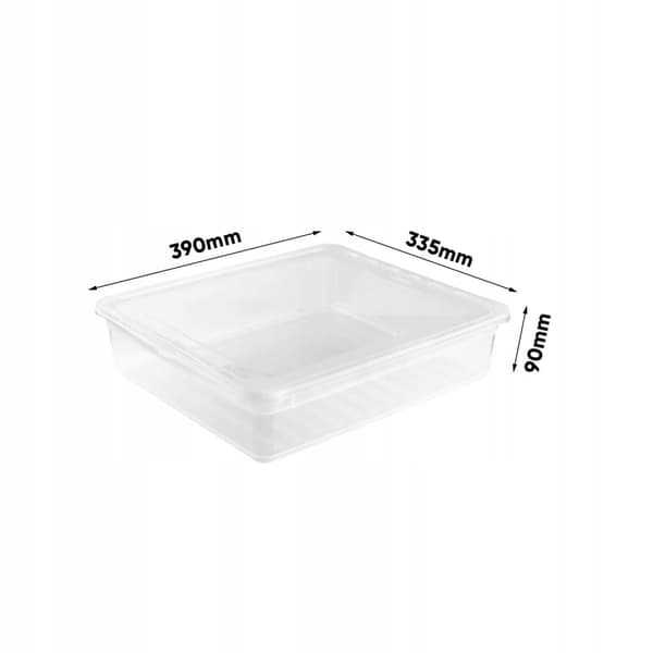 Låda, behållare med lock 9l transparent KEEEPER_MGF