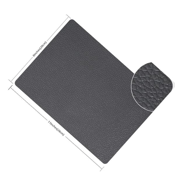 Self-Adhesive PU Leather Repair Patch Dark Grey DarkGrey