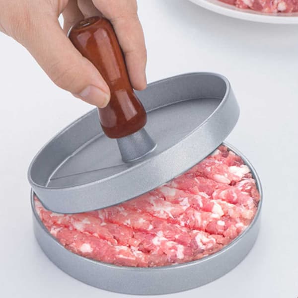 Hamburgerform Hamburgerpresse for Perfekte Burgere silver