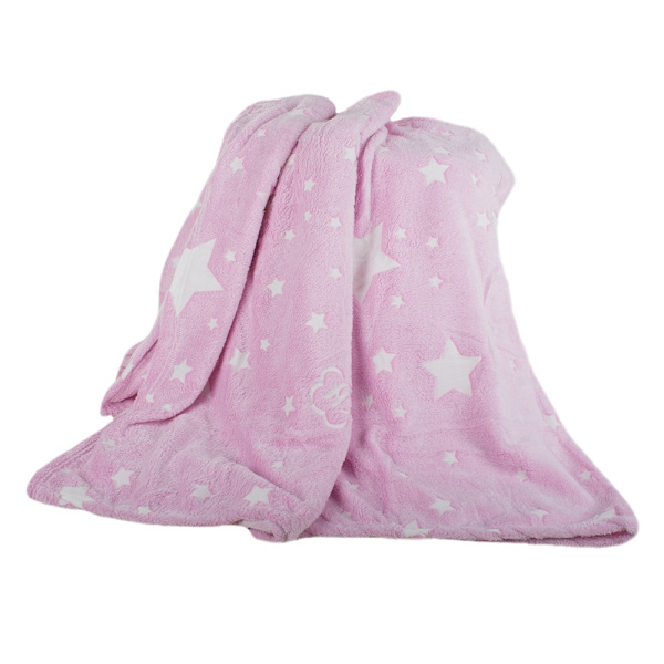 Teppe med selvlysende stjerner - 150x200cm_MGF Pink
