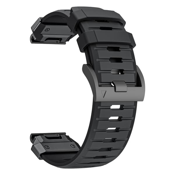 26 mm Urrem til Garmin Fenix 3/5/5X/6X/7X Sort Black