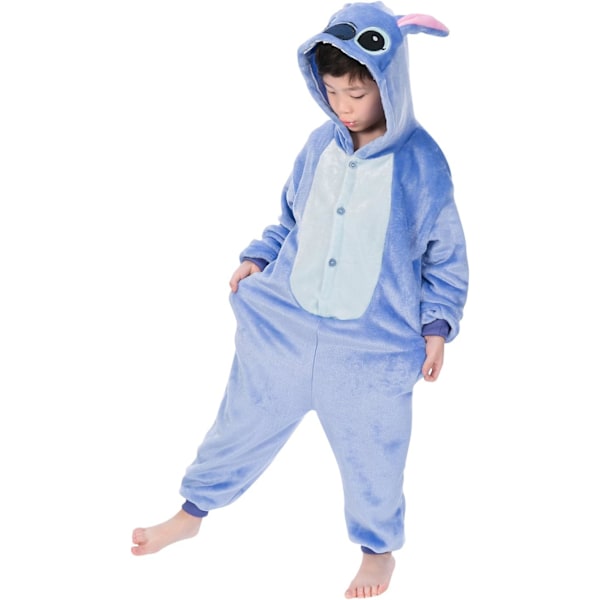 Barn Jumpsuit, Kostym, Djur, Onesie, Nattklänning, Pyjamas, Huvtröja, Nattkläder, Cosplay, Kigurumi, Karnevalskostym, Jul, Halloween Stygning 100