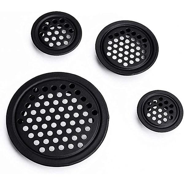 10 stk. Rundt ventilationsgitter i rustfrit stål_MGF