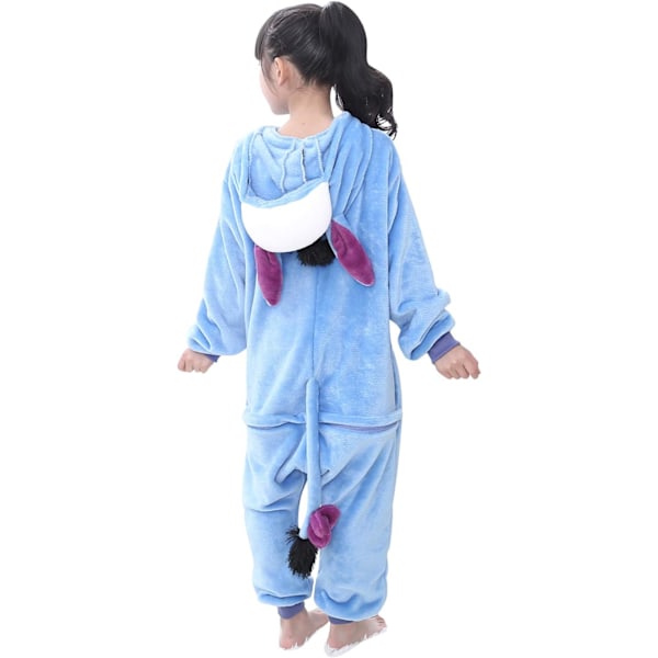 Barn/Unisex Fancy Dress Dyre Kostyme Onesie Pyjamas Jumpsuit Cosplay Kigurumi Jul Halloween Fancy Dress Glasögon 100