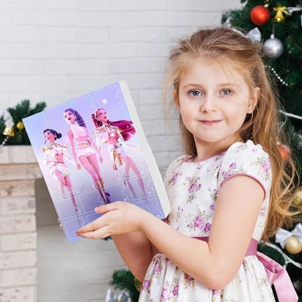 K-pop Demon Hunters Akryl Adventskalender Set - 24 dagars överraskningspresentförpackning för fans och barn E E