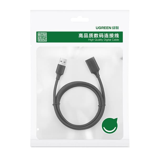 USB 2.0 -kaapelin jatkojohtoadapteri, 50 cm, musta_MGF