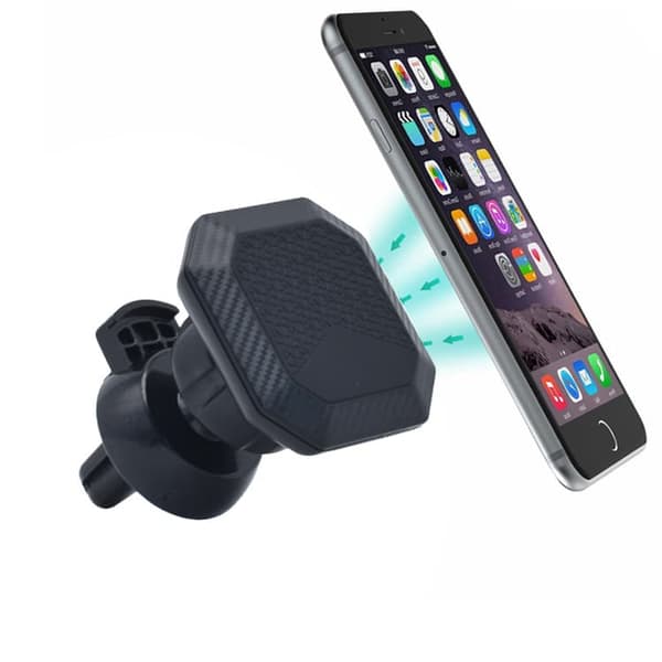 INF Kulfiber Magnetisk Bilnavigationsholder Telefonholder Bilmontering Sort