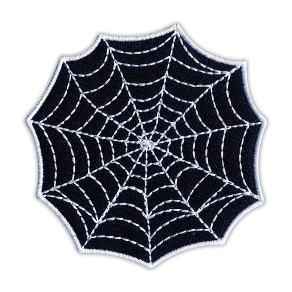 Patchion Edderkoppespind Halloween - Sy-på - Broderet mærke/emblem/emblem_MGF