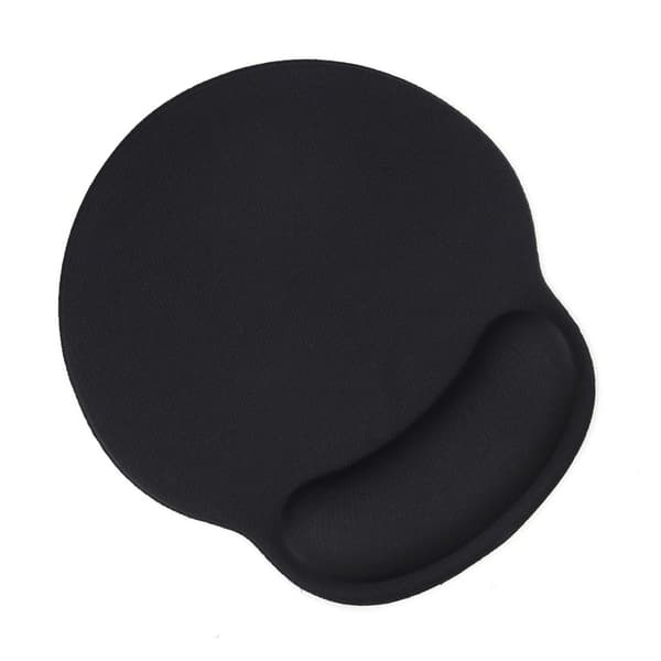 Ergonomic Mouse Pad with Wrist Rest Black Black