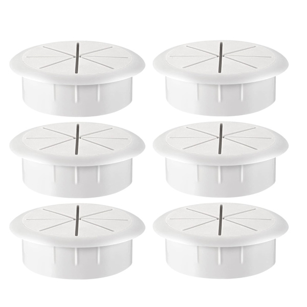 Bordskabelgenomföring 50 mm, 6-pack Vit White