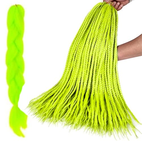 Jumbo Braid / Lisäkehiusletti - 60 cm_MGF Limegrön