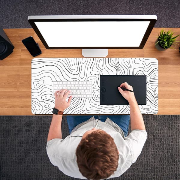 Desk Pad - Large Mouse Pad White S White S