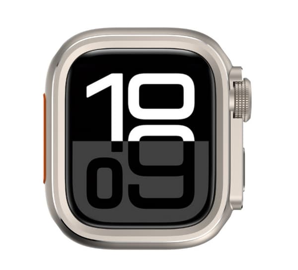 Holdbart metalcover til Apple Watch Series 10 46mm Sølv Silver