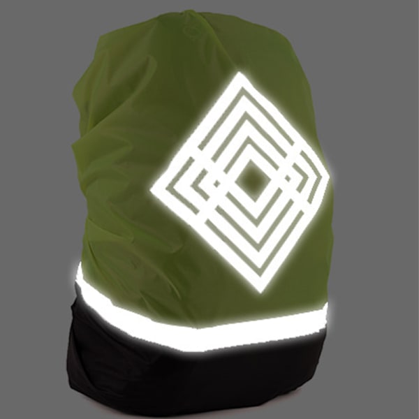 Reflective Rain Cover for Hiking Backpacks (Diamond Pattern) L L