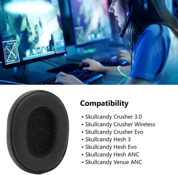 Ørepuder til Skullcandy Crusher - Erstatningspuder til Hesh-serien_MGF