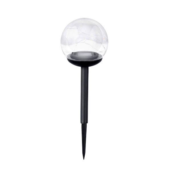 Solcellelampe, transparent kule, 4 stk. Ilumen LS-103_MGF