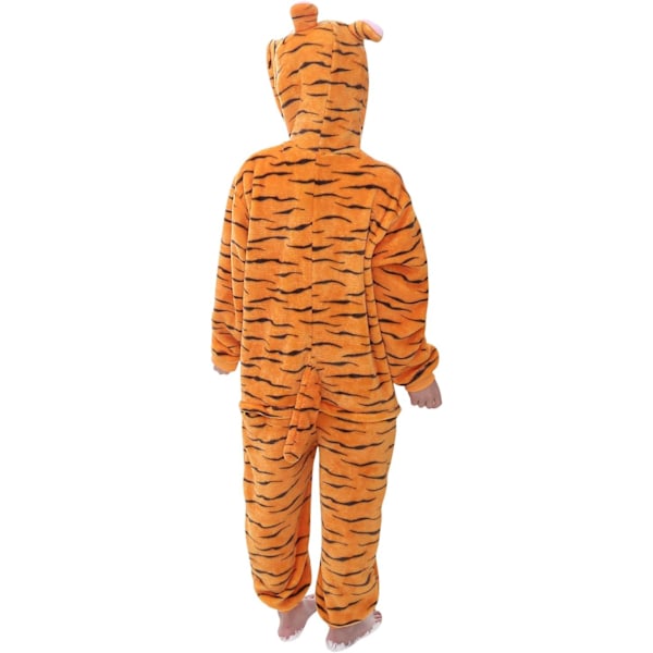 Barn unisex jumpsuit, 2023 kostymdjur onesie nattklänning pyjamas huvtröja cosplay kigurumi nattkläder jul halloween Tigger 100