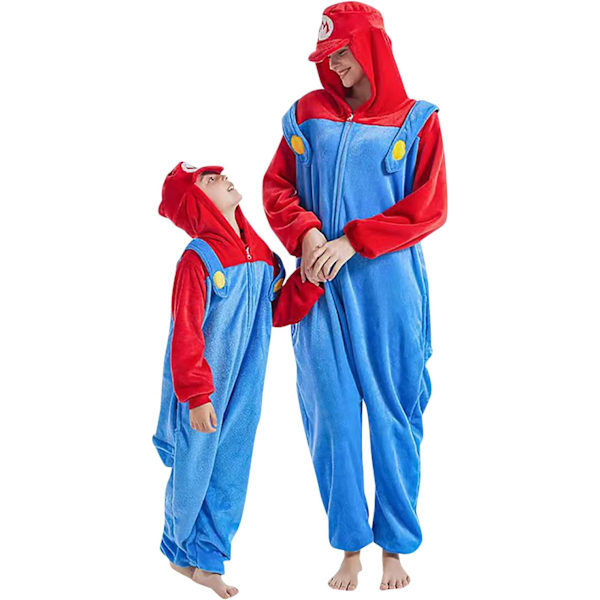 Dames Onesie, Voksen Mænds Jumpsuit, Kigurumi Onesie, Unicorn Pyjamas, Flanel Pyjamas, Dyre Onesie, Halloween Kostume, Jule Tøj, Mario1 M