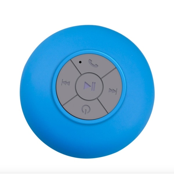 Vandtæt Bluetooth-højttaler med sugekop (Blå)
