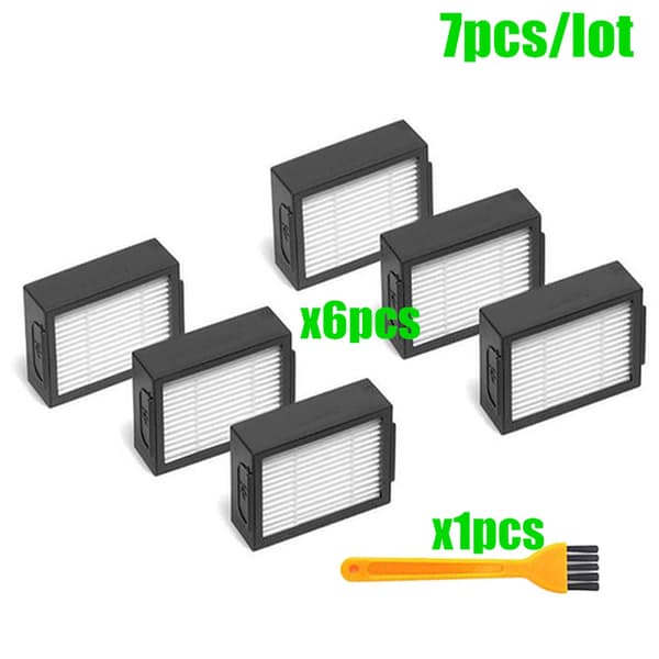 Erstatningsfilter 6-pakning iRobot Roomba i6 / i6+ / i3 / i3+ / i4 / i4+ / i7 / i7+ / i8 / i8+ / j7 / j7+ / E5 / E6