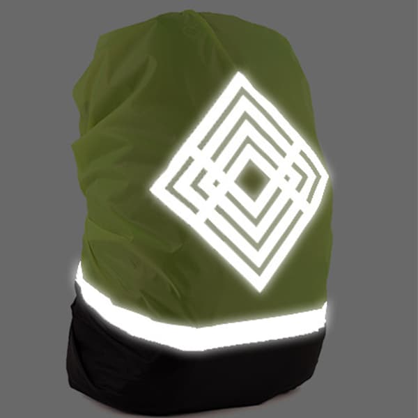 Reflective Rain Cover for Hiking Backpacks (Diamond Pattern) M M