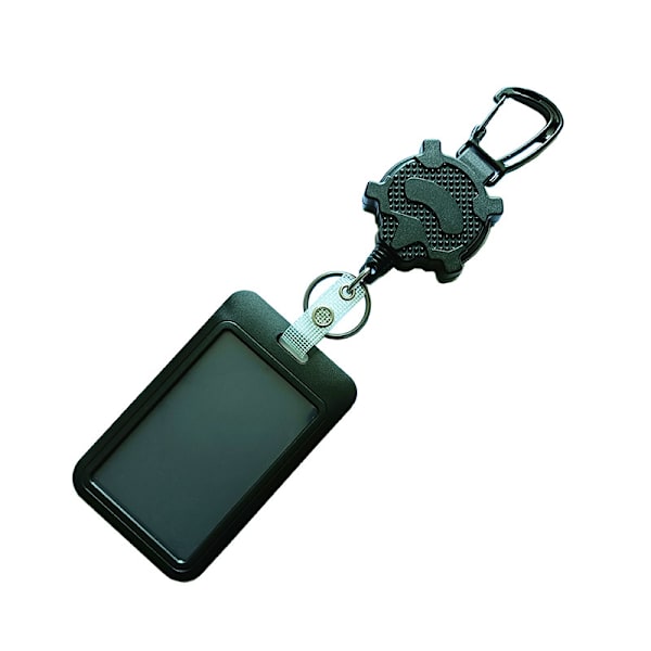 Retractable ID Card Holder with Carabiner