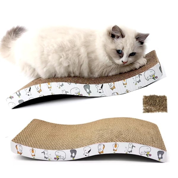 Klösbräda för katt - Klösstolpe - Kattmynta multifärg multifärg Multicolor