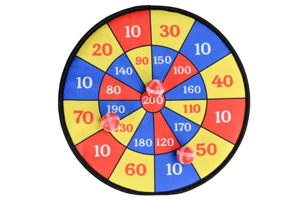 Dartskive barn borrelås Ø36 cm_MGF
