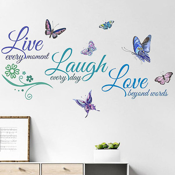 Dww-Live laugh love sovrum vardagsrum badrum xuanguan heminredning väggdekaler
