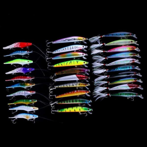 30-pack vieheet, vaappu, Minnow sekoitus, Crankbait Multicolor multifärg