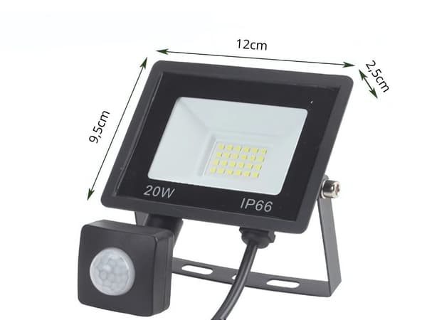 Halogenprojektør LED 20W 6000k med skumringssensor IP66_MGF