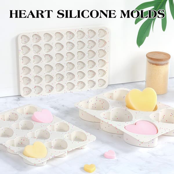 Valentinsdag Hjerteformet Silikonform, Enkel å Demolde Mousse Silikonform Medium