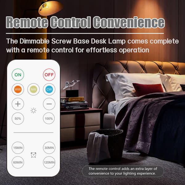 Battery Operated Light Bulbs E26/ E27 with Remote Control White White