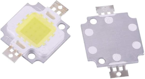 COB LED-lampa, 10 st 10W LED Kall/Chip SMD COB DC 9-12V för lampbyte - Perfekt Vit_MGF White
