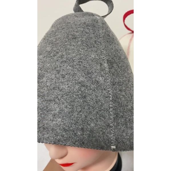 Filtsauna hat, grå, 3-delt sæt, unisex
