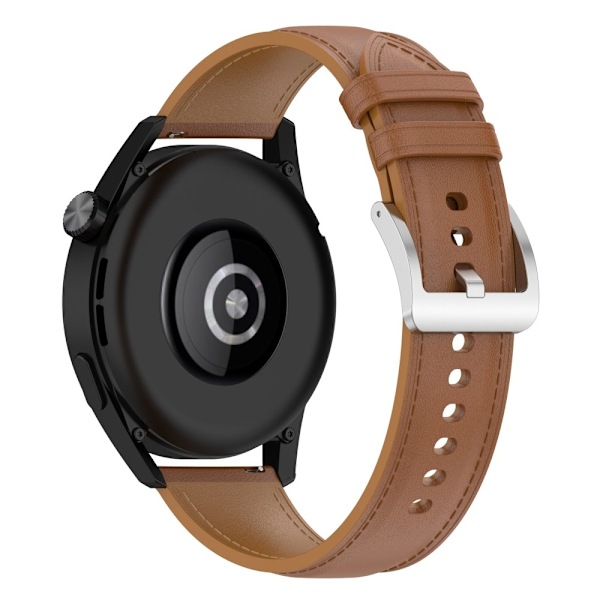 Äkta Läder Armband Smartwatch (22 mm) Brun 20