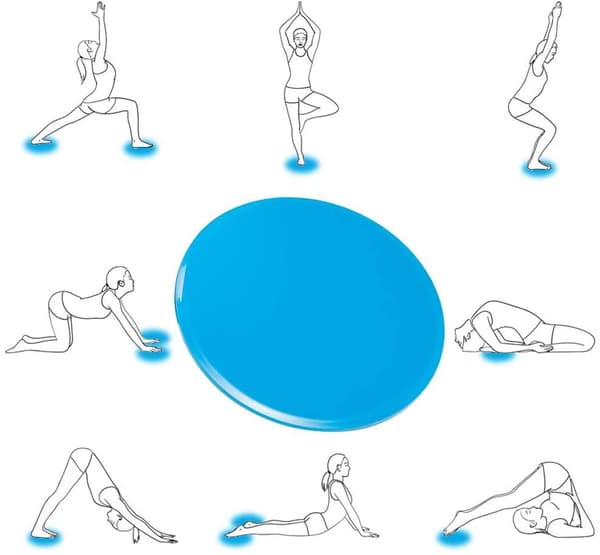 Core Slider glideplater 2-pakning Blå