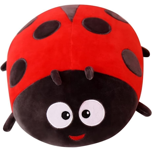 Leppäkerttu pehmotyyny kovakuoriainen pehmotyyny pehmeä hyönteinen leppäkerttu pehmolelu lahja~ Beetle - Red Beetle - Red 40 cm