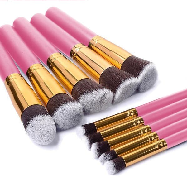 10 kpl - Meikkisivellinsetti - Meikkisiveltimet_MGF Pink